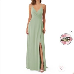 Azazie Dusty Sage Bridesmaid Dress